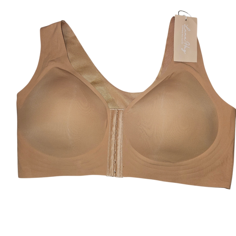 Luna Hug Seamless Front Close Cross Back Shaping Bra 3XL NWT